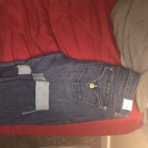 Cuffed Hudson jeans